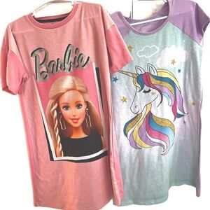 Bundle of 2 girls medium night gowns